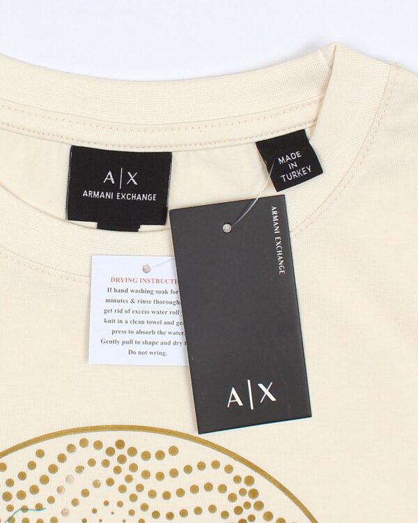 Exclusive A/X Men Gold Tee - Off White - Image 3