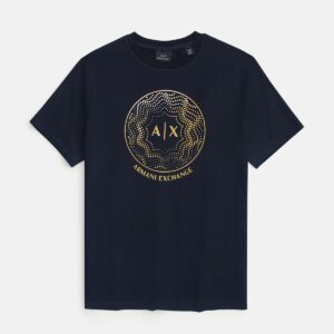 Exclusive A/X Men Gold Tee - Navy Blue