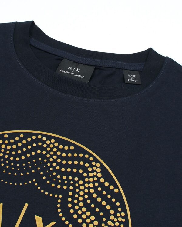 Exclusive A/X Men Gold Tee - Navy Blue - Image 5