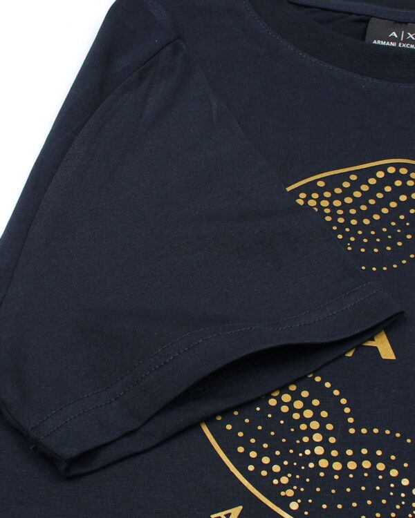 Exclusive A/X Men Gold Tee - Navy Blue - Image 2