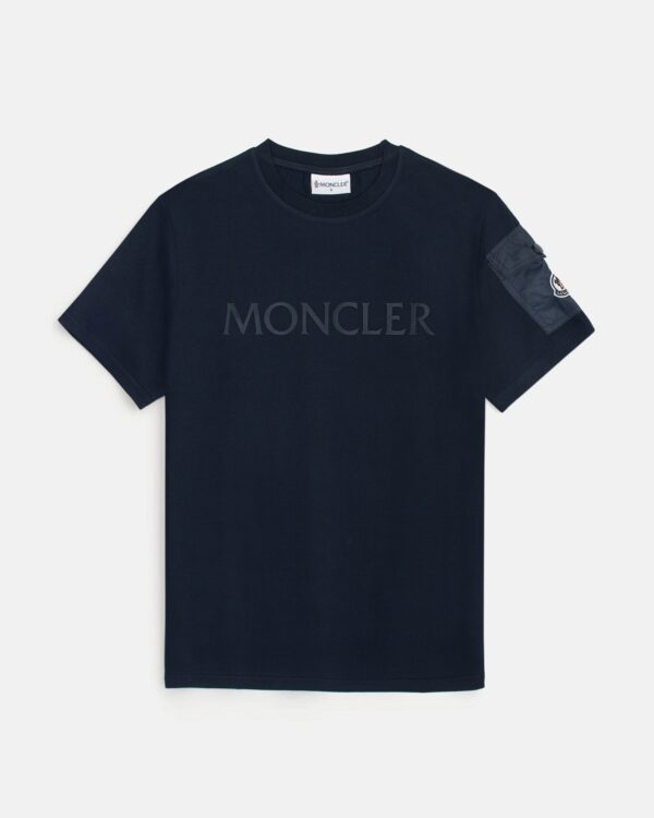 Exclusive Mon. Arm Pocket Men Tee - Navy Blue - Image 8