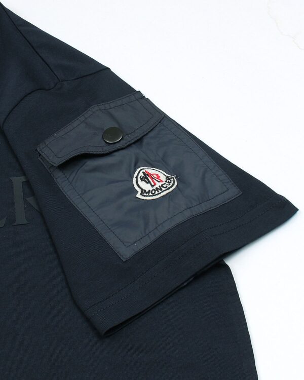 Exclusive Mon. Arm Pocket Men Tee - Navy Blue - Image 3
