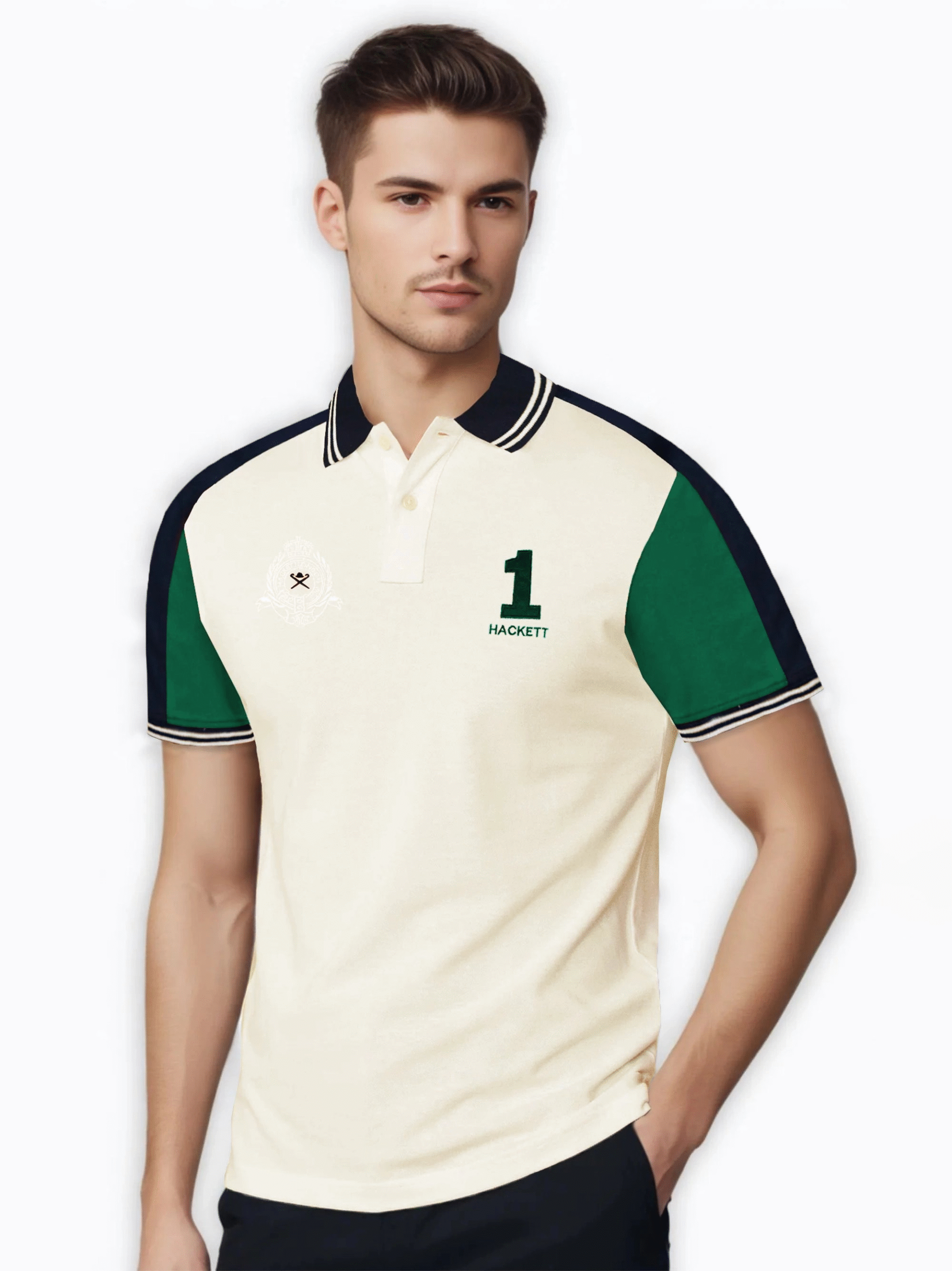 Hackett London Short Sleeve Multi Color Polo Shirt - Image 2