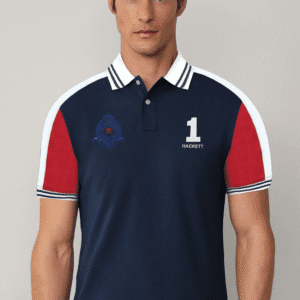 Hackett London Short Sleeve Multi  Color Polo Shirt