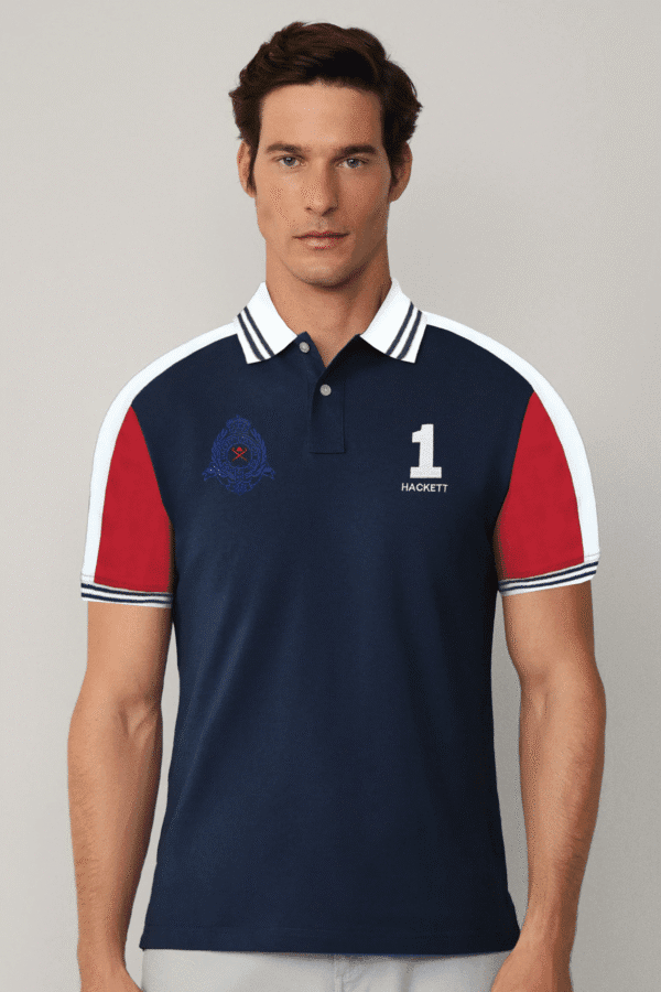 Hackett London Short Sleeve Multi  Color Polo Shirt