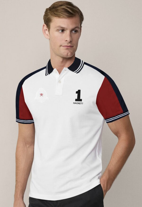 Hackett London Short Sleeve Multi Color Polo Shirt