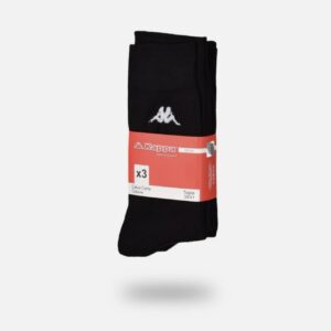 Kappa Black  Printed Cotton Socks – Pack of 3