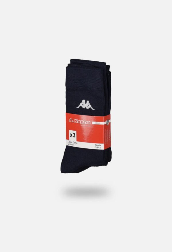 Kappa  Navy Blue Printed Cotton Socks - Pack of 3