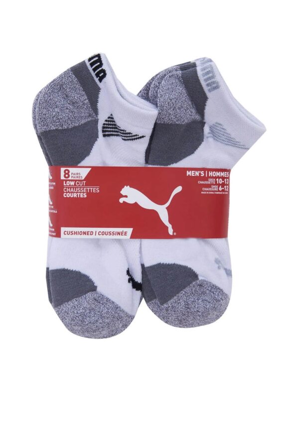 PUMA  Sports Men's Low ankle Socks 6 Pack (White)