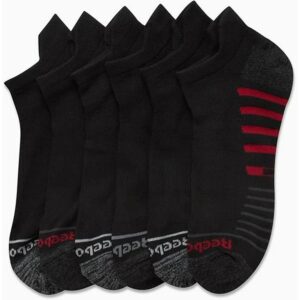 Reebok Men's Pro-Series Cotton Low Cut Socks, 6-Pack - ONE SIZE