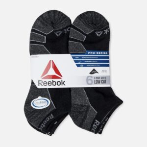 Reebok Men's Pro-Series Cotton Low Cut Socks (Pack of 6 )