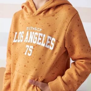 Printed Hoodie with Kangaroo Pocket