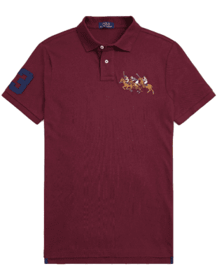 Custom Slim Fit Triple-Pony Polo Shirt