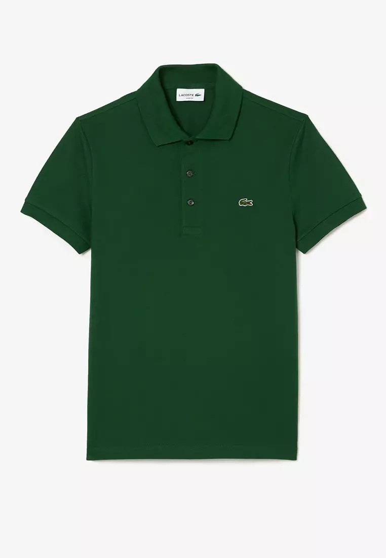 Lacoste Green Men’s Slim Fit Polo Shirts - Image 2