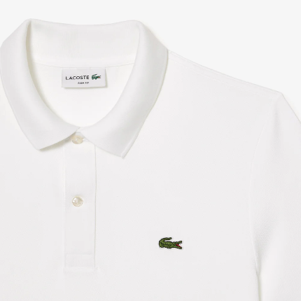 Lacoste White Men's Slim Fit Polo Shirts - Image 5