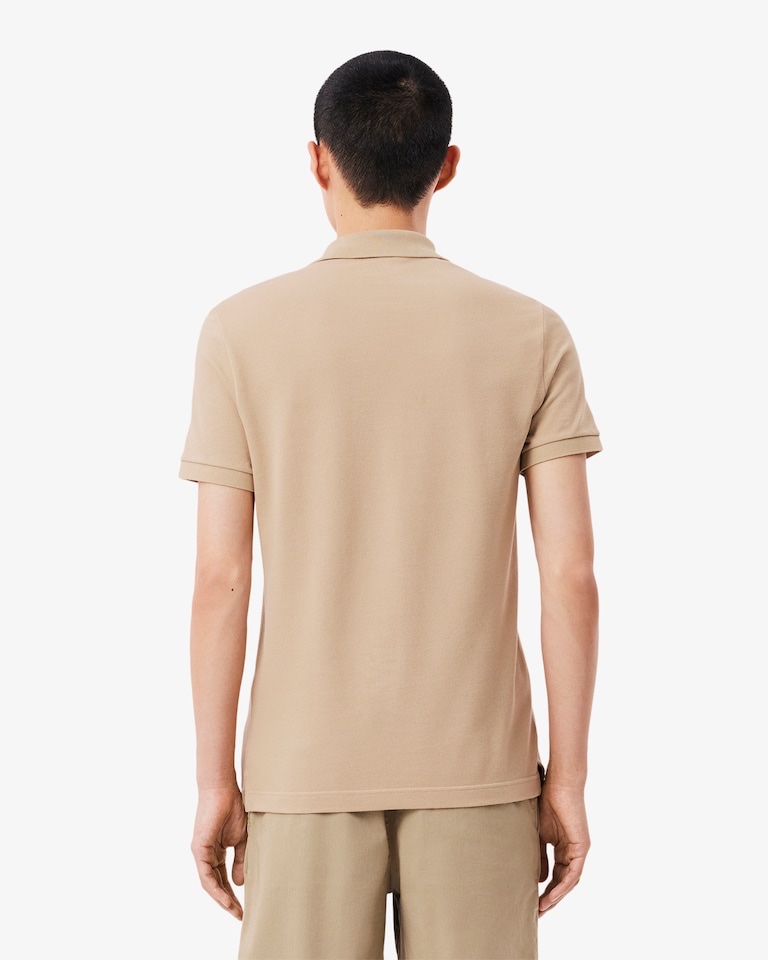 Lacoste Beige Men’s Slim Fit Polo Shirts - Image 5