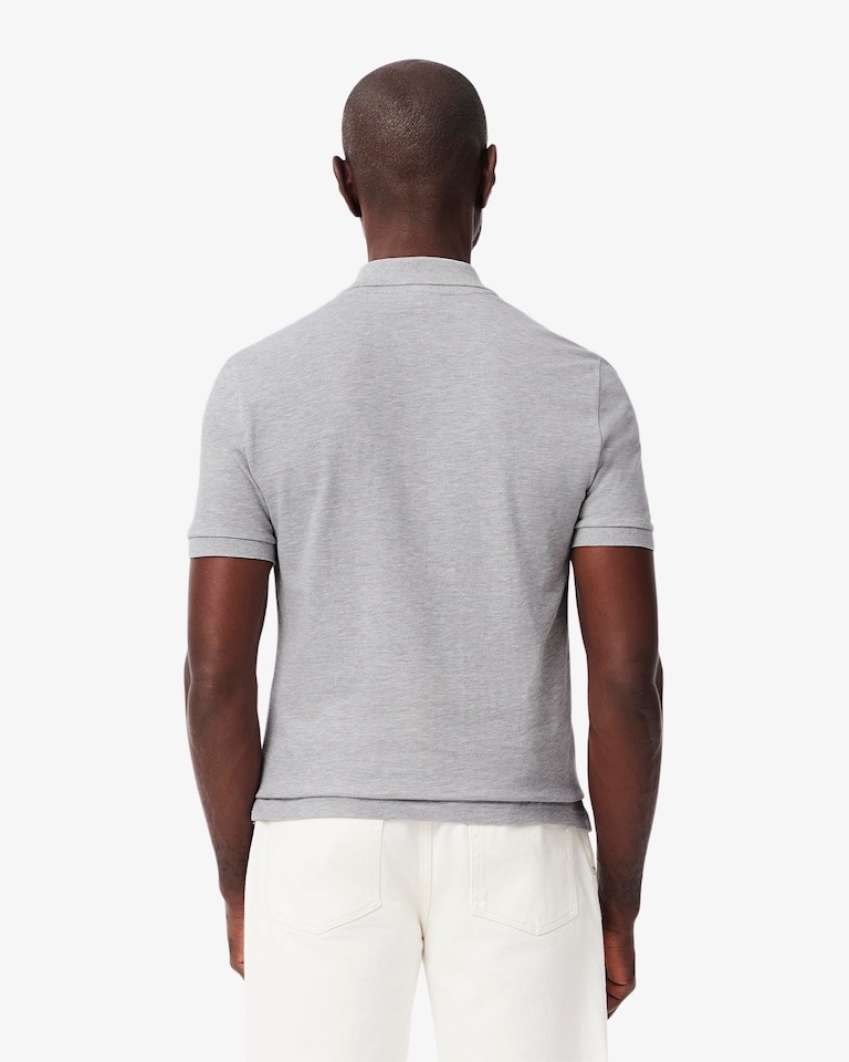 Lacoste Grey Men’s Slim Fit Polo Shirts - Image 4