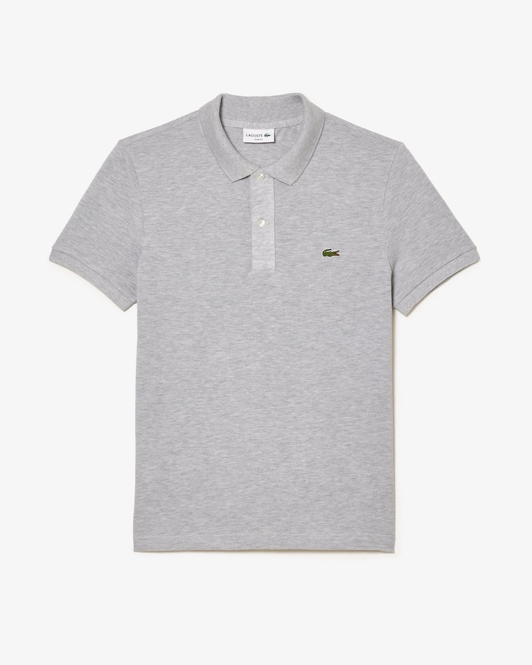 Lacoste Grey Men’s Slim Fit Polo Shirts - Image 2