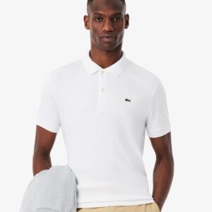 Lacoste White Men's Slim Fit Polo Shirts