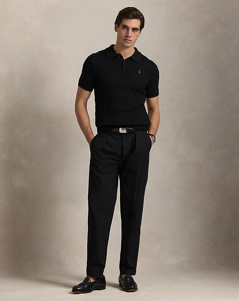 Ralph Lauren Cable -Knit Polo Shirt - Image 4