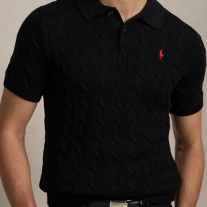Ralph Lauren Cable -Knit Polo Shirt