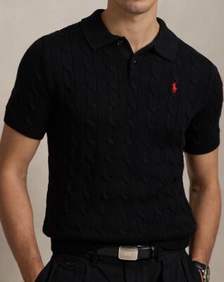 Ralph Lauren Cable -Knit Polo Shirt